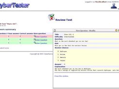 Reviewing a test