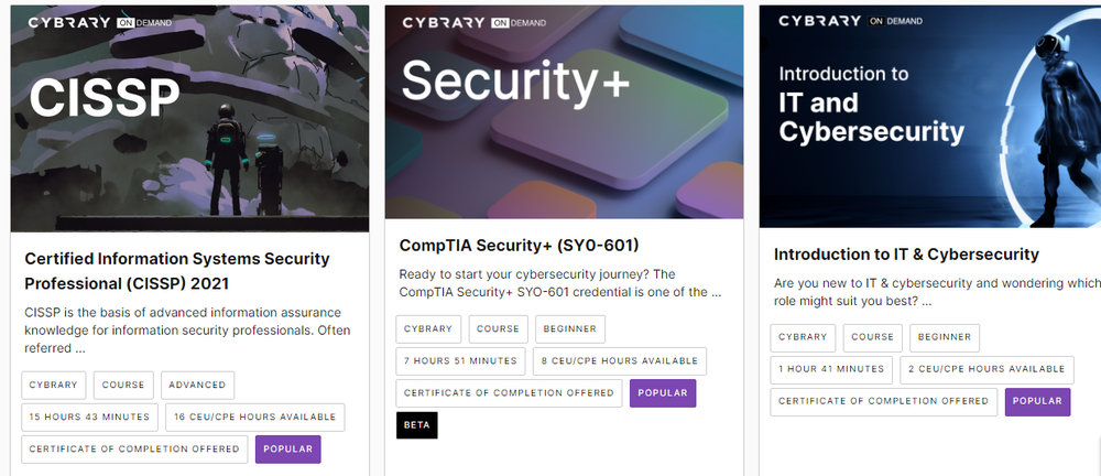 Cybrary Screenshot 1