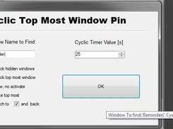 Configuration window