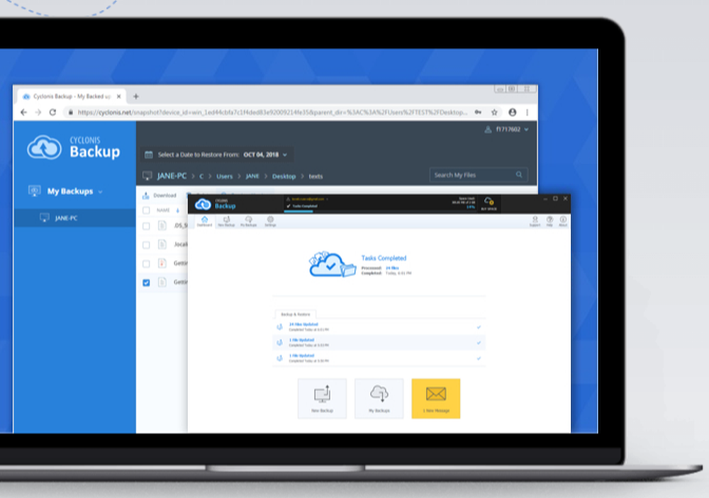 Cyclonis Backup Screenshot 1