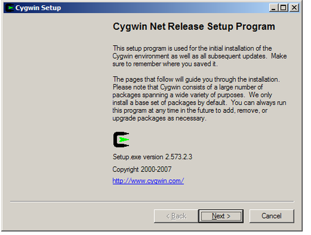 Cygwin Screenshot 1