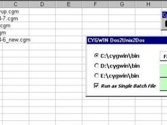 The Dos2Unix2Dos window