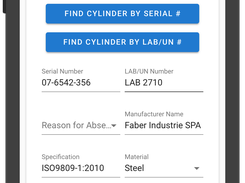 Retrieve cylinder details from database.