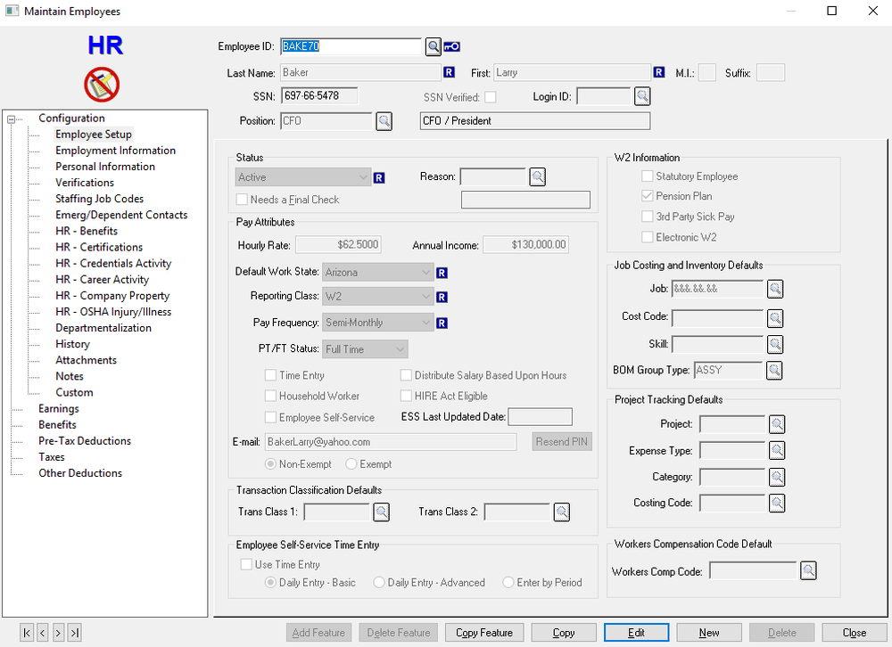 CYMA Human Resources Screenshot 1