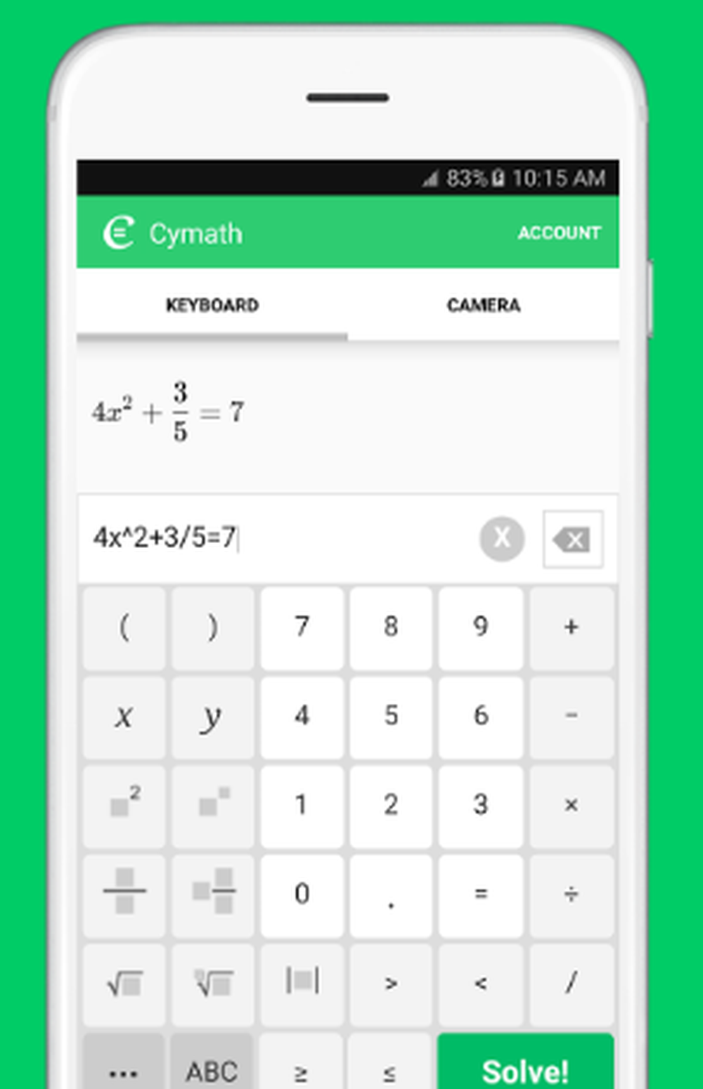 Cymath Screenshot 1