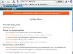 CyNote Menu