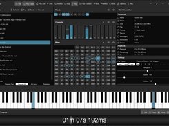 Cynthia playing through her sample midi music