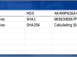 Can calculate and display multiple hashes