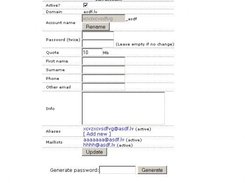 Account edit form