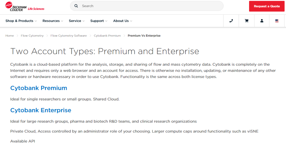 Cytobank Screenshot 1