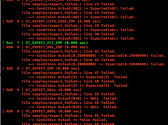 test failed screen