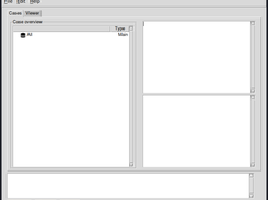 Start screen with empty database
