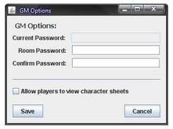 D20 Chat - GM Options