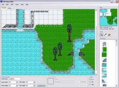 D2D Map Editor with the sample map installed with the instal