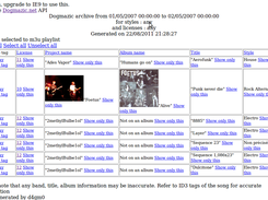 An example of generated index file