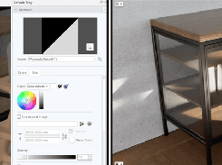 Glass material editing on D5 Lite