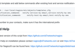 Nagios D7SMS Setup