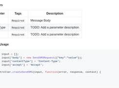 NodeJS D7SMS Usage