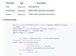 D7SMS - AngularJs SDK Usage