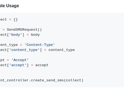 D7SMS-Python-SDK Usage