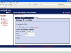 Login as a DACS ADMIN_IDENTITY