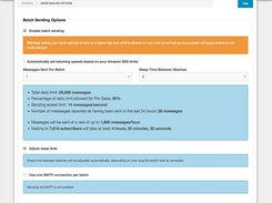 Batch sending options
