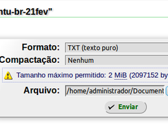 Text upload