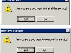 Windows manual service installation/uninstallation