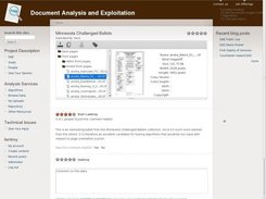 Browsing, Downloading and Commenting of Datasets