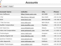 Daffodil CRM ACCOUNTS Page