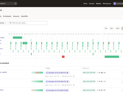 Run Timeline provides a full instance overview with real-time status in one elegant UI.