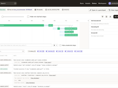 Observe and assess individual runs and the state of assets generated. 