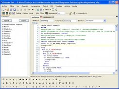 Program's interface in spanish