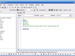 Program's interface in english