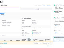 daisyBill Work Comp Billing Software - Bill Processed View