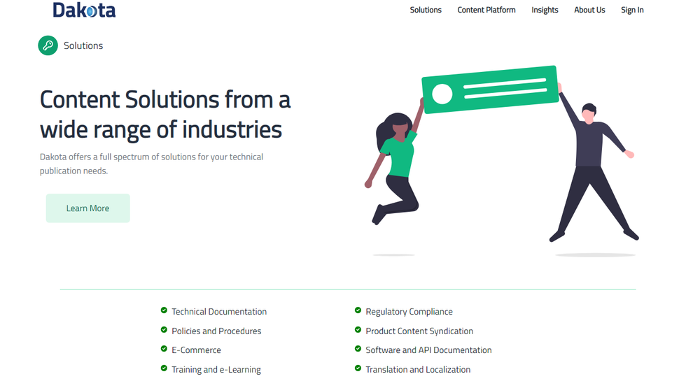 Dakota Content Platform Screenshot 1