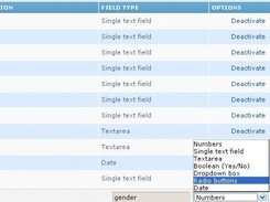 Slick Profile: Field list