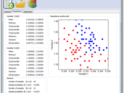 Populations tab in dAnalytics