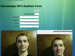 DanceAuditionWebsite Screenshot 2