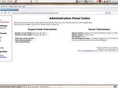The DanPHPSupport administration panel (1.0)