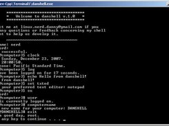 Danshell 1.0 running on Windows XP.