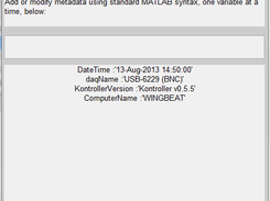 The Metadata editor. 