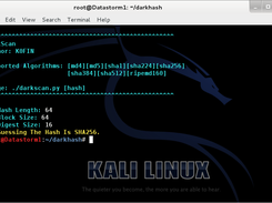 Using darkscan.py to determine a hash type.