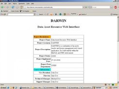 Darwin Web Screenshot