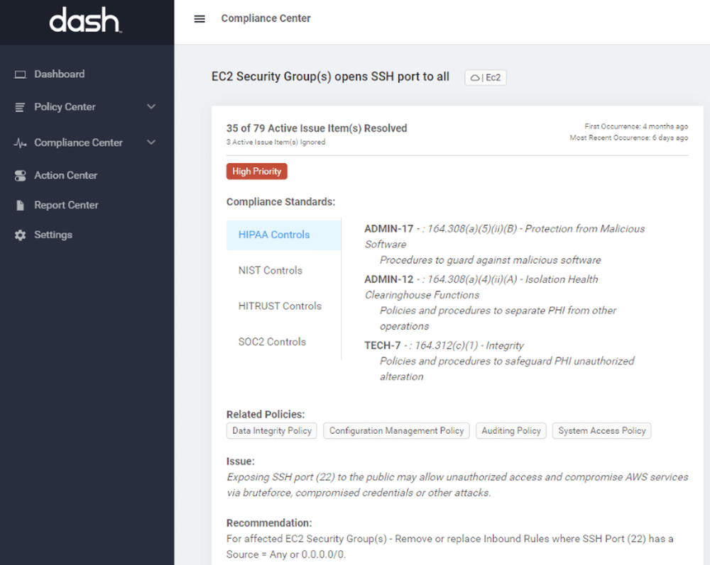Dash ComplyOps Screenshot 1