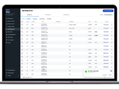 My Shipments - Tracks and manages active, booked, and past shipments in one place.