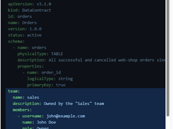 Data Contract Editor Screenshot 2