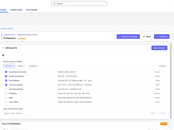 Define PII detection patterns