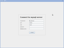 Connect to local mysql server