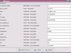 Add new record without writing SQL